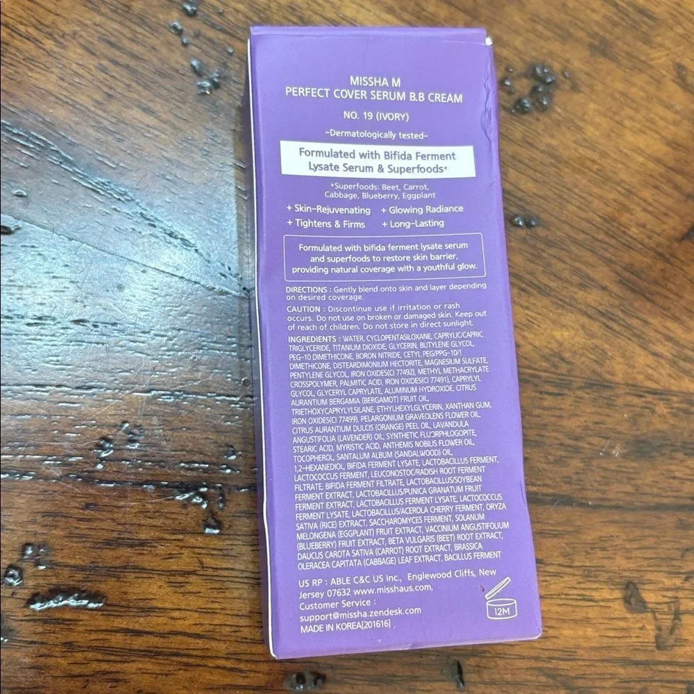 Missha Perfect Cover Serum BB Cream No.19 New in Box